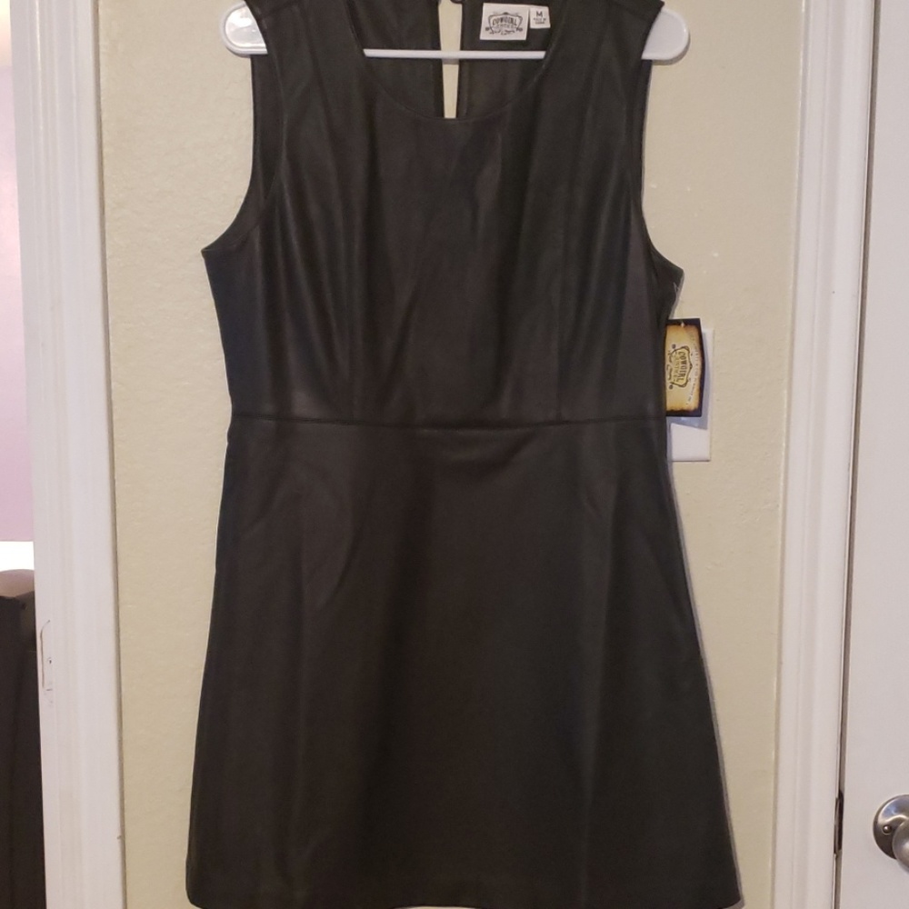 Leather dress